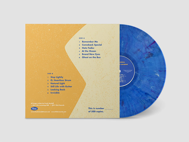 Limited Edition Colored Vinyl Back